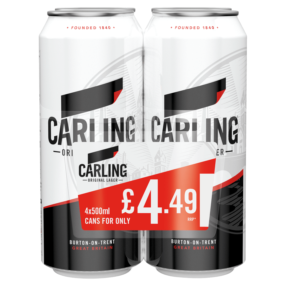 Carling Lager 4 x 500ml