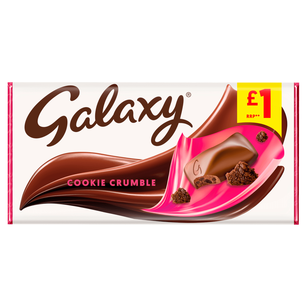 Galaxy Cookie Crumble Chocolate £1 PMP Bar 114g